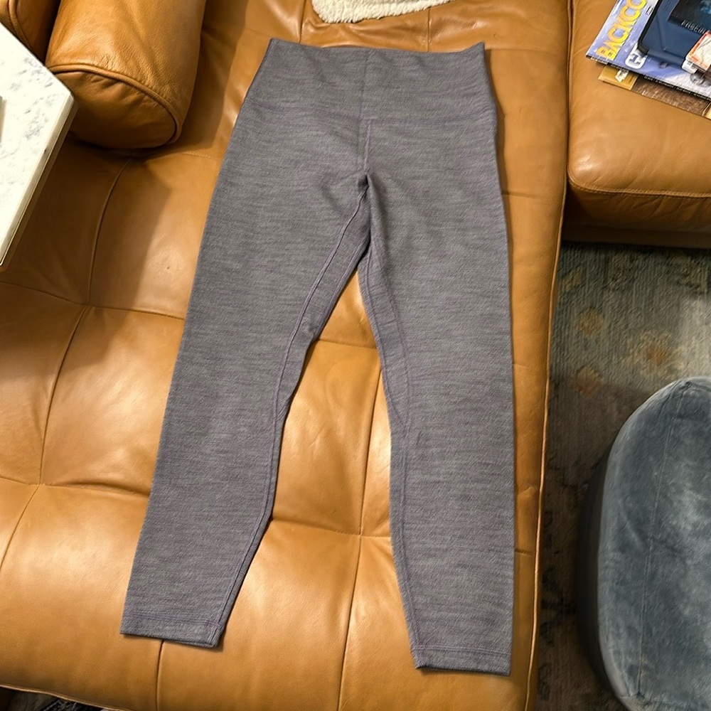 Lululemon size 8 lined wunder train high rise tight 25” inseam